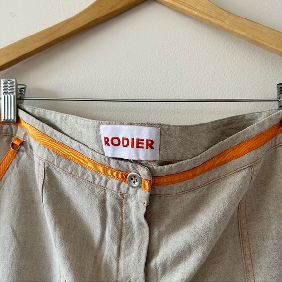 RODIER | High-Rise Linen Skirt - Picture 4 of 5